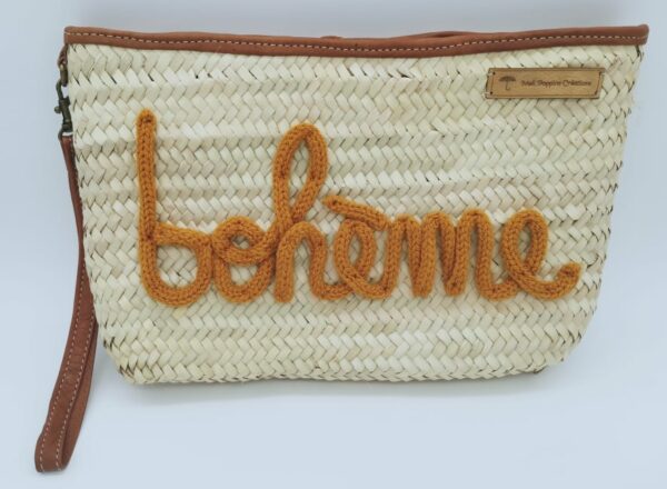 pochette zippée bohème